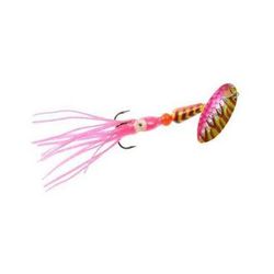 Panther Martin Salmon & Steelhead Hammered Hoochie Skirt Inline Spinner - Green/Chartreuse 12