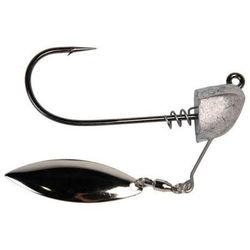 True Bass True Lock Underspin Swimbait Jig Head - Gun Metal 5/0