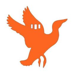 Origin Tactical Duck Silhouette Steel Target - Orange