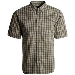 Kings Camo Men's XKG Sonora Short-Sleeve Fishing Shirt - Khaki Plaid M