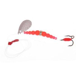 Macks Kokanee Killer Treble Series No 8 - Fluorescent Orange Beads/Hammered Nickel 8