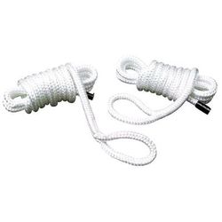 SeaChoice Double Braided Nylon Fender Line - Gold/White 1/4in x 6ft