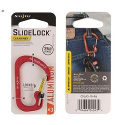 Nite Ize Aluminum SlideLock Carabiners - Red 1