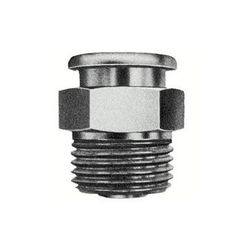 Alemite Button Head Fittings, Straight, 1 1/16 in, Male/Male, 1/2 in (NPTF) (025-1820-1)