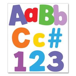 Carson-Dellosa Education EZ Letter Combo Packs, Color Splash Assortment, 4"h, 219 Characters (CDP130098)