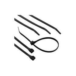 Gardner Bender Heavy-Duty Cable Ties, 175 lb Tensile Strength, 18 in L, Ultraviolet Black, 50/Bag (623-46-418UVB)