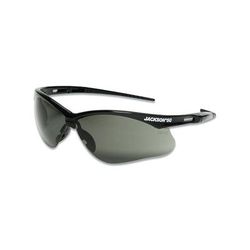 Jackson Safety SG Series Safety Glasses, Smoke Mirror, Polycarbonate, Anti-Fog Lens, Black (138-50007)