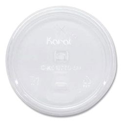 Karat PET Lids, Strawless Sipper, Fits 32 oz Cold Cups, Clear, 1,000/Carton (KRTCKC107TSSH)