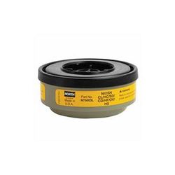 North Safety Acid Gas Cartridge for N Series, Yellow, Acid Gas/Organic Vapor (068-N75003L)