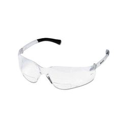 MCR Safety BearKat BK1 Series Bifocal Readers Safety Glasses, Clear Lens, 2.5 Dipter, Clear Frame (135-BKH25)