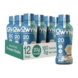 OWYNTM 20 g Protein Drink, Vanilla, 12 oz Bottle, 12/Carton (GRR38200002)