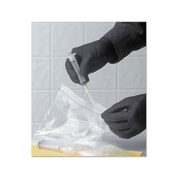 Showa 7700 Series Nitrile Gloves, Rolled Cuff, Medium, Black (845-7700PFTM)
