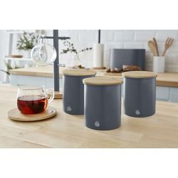 Nordic Set Of 3 Cannisters - Grey by Salton® in Grey