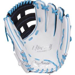 Rawlings Liberty Advanced 12.25" Fastpitch Softball Glove - Right Hand Throw - White/Black Speedshell White/Black/Blue