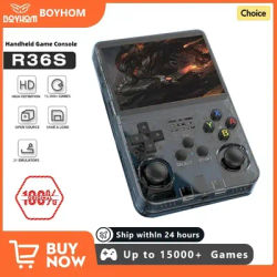 ARK 128G Retro Handheld Game Console Linux System 3.5 Inch IPS Screen Portable Pocket Video Player 2 Joystick 64G Games Kid Gift
