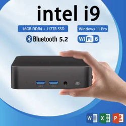 Mini PC Core i9-8950HK Desktop Gaming Computer 16GB 1TB/2TB DDR4 Windows 11 WIFI 6 BT5.2 Ultra Small Pocket Computer