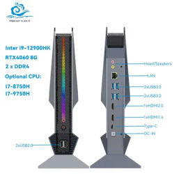 Gaming Mini PC with Inter i9-12900H Nvidia RTX4060 Support WIN10 LINUX 2xDDR4 6xUSB 1xHDMI Type-C WiFi BT4.0 Desktop Computer