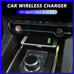 15W Quick Wireless Charger For Jaguar F-pace XE XF XFL 2014-2020 Fast Mobile Charge Phone Holder Tuning Accessories Interior