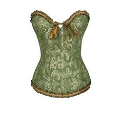 Rococò Completo Mascherata Corsetto Overbust Taglie Forti Cosplay Taglie Forti Jacquard Controllo della Pancia Push-Up Costume Per donna Mascherata Feste Carnevale di Venezia Adulti Corsetto