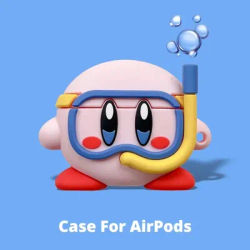 Carino Diver Kirby Custodia per auricolari per Airpods Pro 1 2 3 4 Cartoon Silicone Auricolari Bluetooth senza fili Custodia protettiva Accessori
