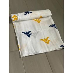 Three Little Anchors College Swaddle Blanket - West Virginia Mountaineers