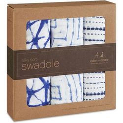 Aden + Anais Silky Soft Swaddles - 3-Pack - Indigo