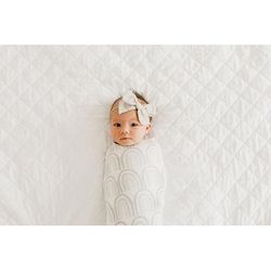 Copper Pearl Knit Swaddle Blanket - Bliss