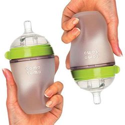 Comotomo Natural Feel Baby Bottle, 2pk - 8 oz - Green