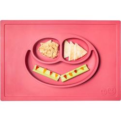 EZPZ Happy Mat Placemat & Plate - Coral
