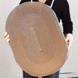 TEMU 1pc Bowl-shaped Cat Scratcher Board - Play, & Sleep | Cardboard Material With | Ideal For Cats, Cat Wall Scratcher