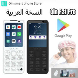 Arabic Version Qin F21 Proشاشة تعمل باللمس هاتف إضافة متجر جوجل هاتف محمول يعمل بنظام Android11