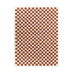 Tappeto a pelo lungo morbido e confortevole terracotta 120 x 170 cm