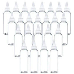 10Pcs Transparent Sharp-mouth Bottle 10/30/50/60/100/120ml Plastic Squeezable Needle Bottles Color Paste Bottle Ink Glue Bottle