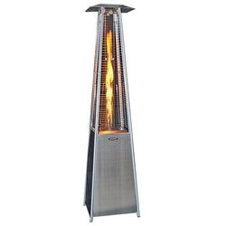 SunHeat Contemporary Square Design Portable Propane Commercial Patio Heater with Decorative Variable Flame, Stainless Steel