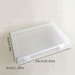 TEMU 1pc Classic Transparent Plastic Puzzle Storage Box, Sorting And Assembly Toy Organizer, Ideal Gift For New Year, Valentines Day, And , For Car Interior Accessories