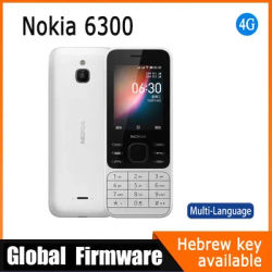 Nokia 6300 4G Feature Phone KaiOS Wifi Multilingual 2.4 Inch Dual SIM FM Radio Bluetooth Rugged Mobile used phone