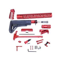 Guntec USA AR .308 Ultimate Rifle Kit Anodized Red ULT-RK-308-RED