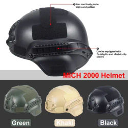 MICH 2000 Helmet Tactical Combat Protective MH with Side Rail NVG Outdoor Tactical Painball CS SWAT Riding Protect M88 Helmet