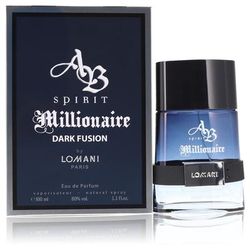 Spirit Millionaire Dark Fusion For Men By Lomani Eau De Parfum Spray 3.3 Oz