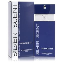 Silver Scent Midnight For Men By Jacques Bogart Eau De Toilette Spray 3.4 Oz