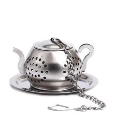 infusore per tè in foglie sfuse in acciaio inox a forma di teiera - infusori riutilizzabili per tè alle erbe e spezie, teiere e accessori per la cerimonia del tè