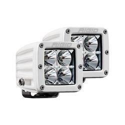 Rigid Industries D-Series PRO 3168 Lumens LED Hybrid-Flood Light Pair White 602113