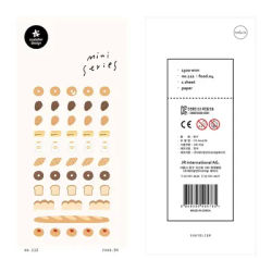 Korean Import Brand Suatelier Mini Bread Dessert Culture Paper Sticker Scrapbooking Diy Journaling Diary Stationery Sticker