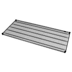 Quantum Food Service 2460BK Epoxy Coated Wire Shelf - 60"W x 24"D, Black