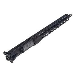 TRYBE Defense Complete Upper Receiver AR-15 5.56x45mm NATO 16in 5R Barrel 1-7 Twist 15in M-LOK Rail A2 Flash Hider BCG and CH Nitride Black UPPER16556