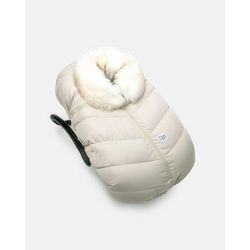 7 A.M. Enfant Car Seat Cocoon Tundra - Heather Beige / White Faux Fur