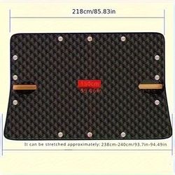 TEMU Magnetic Car Shield - Uv, Snow, Dust Protection | Thickened Cover For Outdoor & Indoor Use