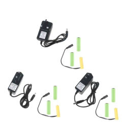 AA Dummy Batteries Power Supply Adapter Cable Eliminators Cord Replacement 3pcs 1.5V LR6 AA Battery for LED Light Toy 896C