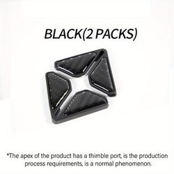 TEMU Car Door Corner Bumper Is Covered With Carbon Fiber Modified Universal Door Protector And Soft Plastic Door Bumper
