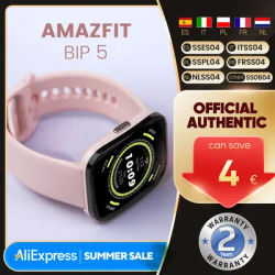 Amazfit Bip 5 Smartwatch BT 5.0 1.91 ''écran tactile LCD 10 jours d'autonomie de la batterie plus de 120 Modes sportifs appel Bluetooth télécharger applications GPS